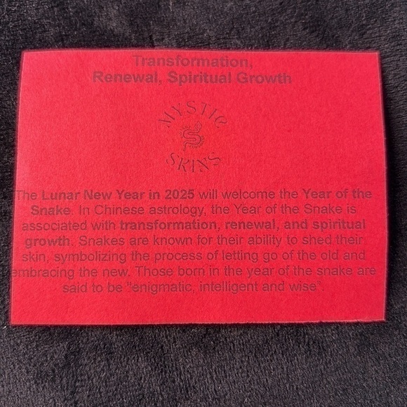 Unisex Silver Alloy Snake Ring - Boho Gothic Punk Love - Lunar New Year Sz 7 - Picture 12 of 12